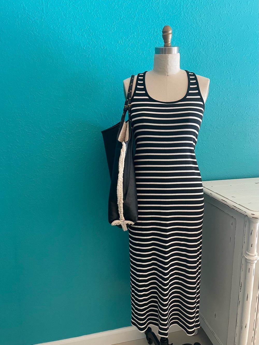 NWOT J.Crew Striped Midi Maxi Dress